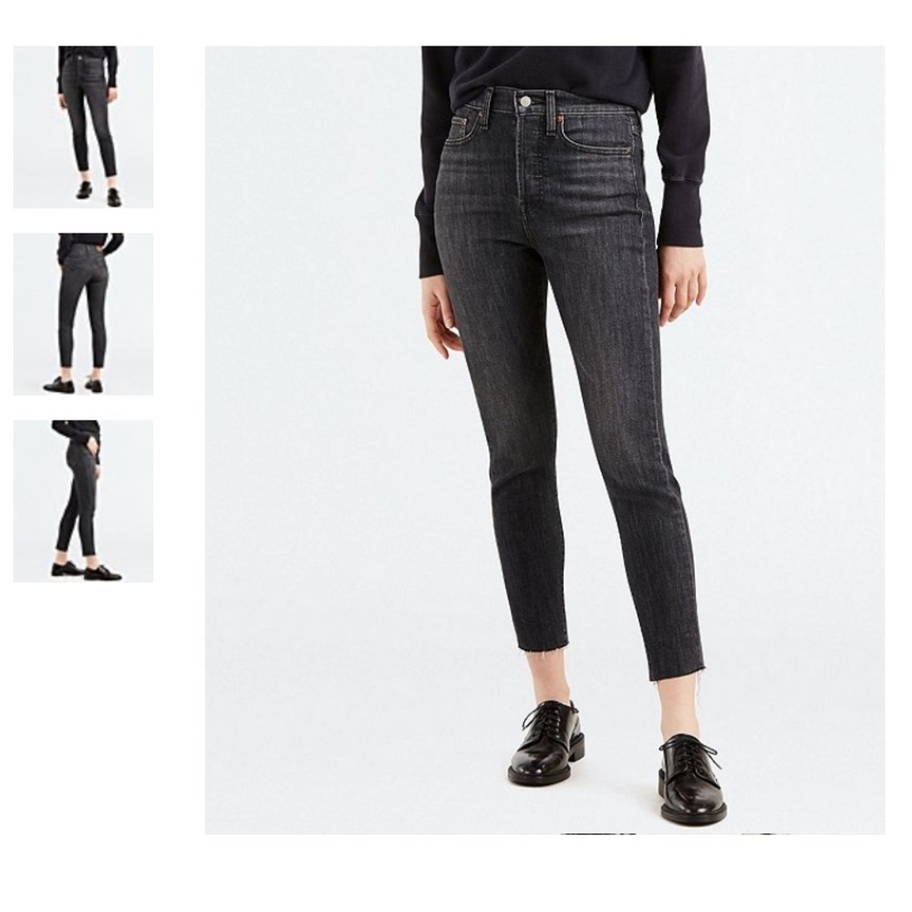 Levi's® Wedgie Raw Hem Skinny Jeans